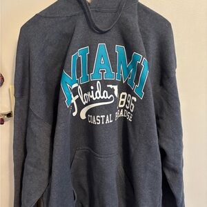 Gray Miami Florida Hoodie